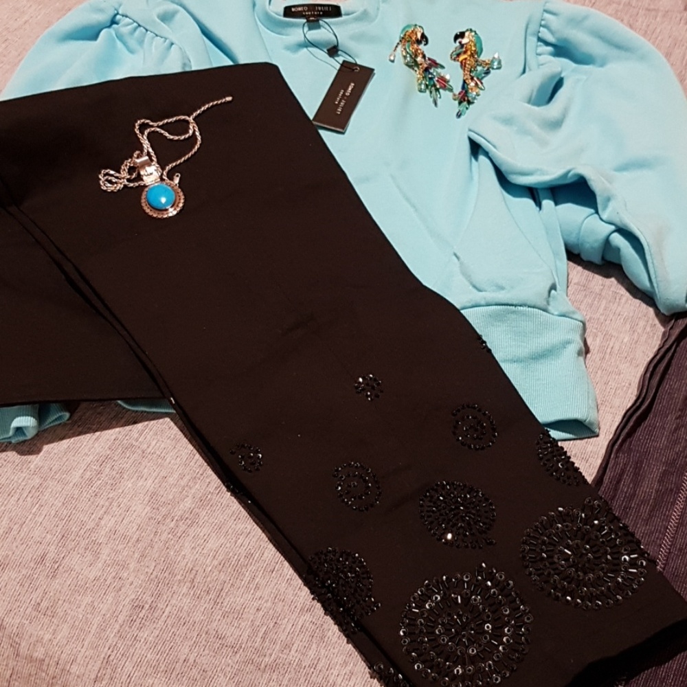 Havenbleu womens clothes blk NWT Ankle pants 10